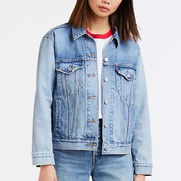 Levi’s Ex-Boyfriend Trucker Denim Jacket - Picture 9 of 12